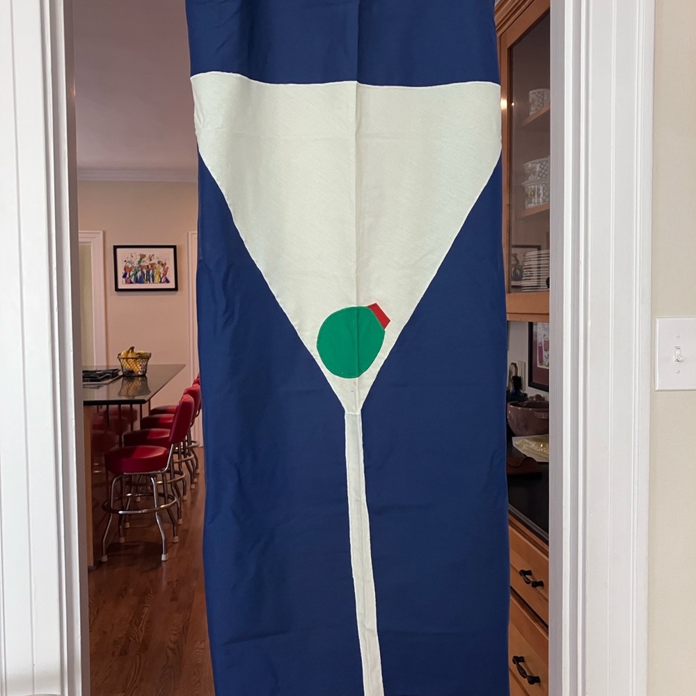 Blue Martini Glass Flag